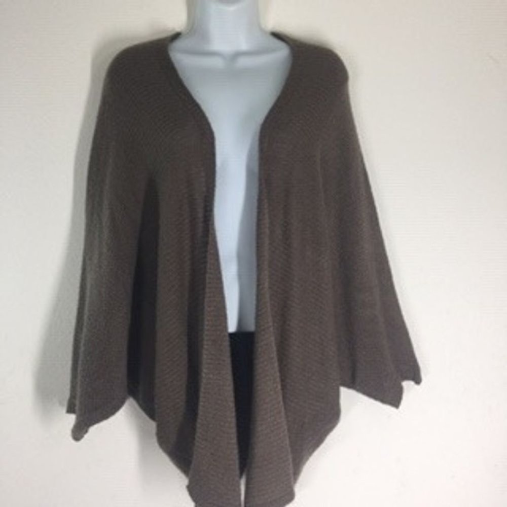 Corso Corso Cocoon Batwing Brown Open Front Cardig - Picture 2 of 9